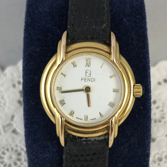 Vintage FENDI 300L18k Gold Plated Swiss Watch main image 13